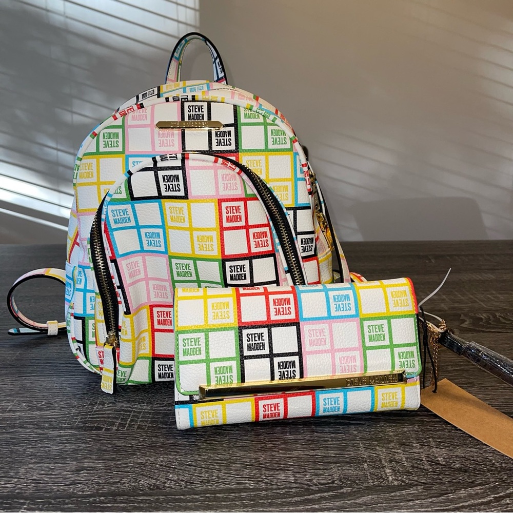 Rainbow backpack purse